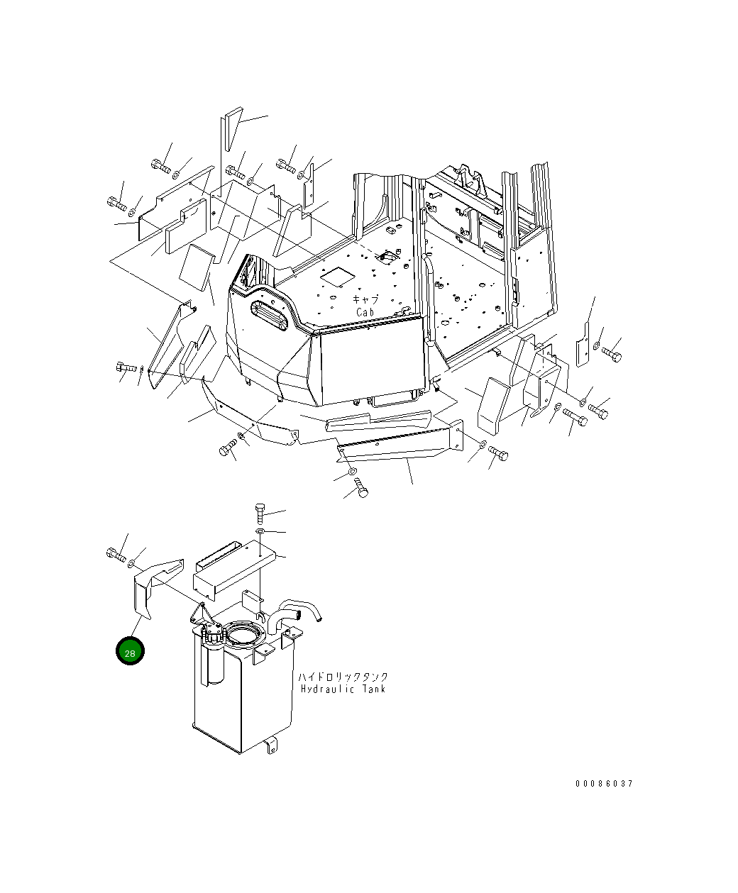 Крышка 418-54-44490  Komatsu