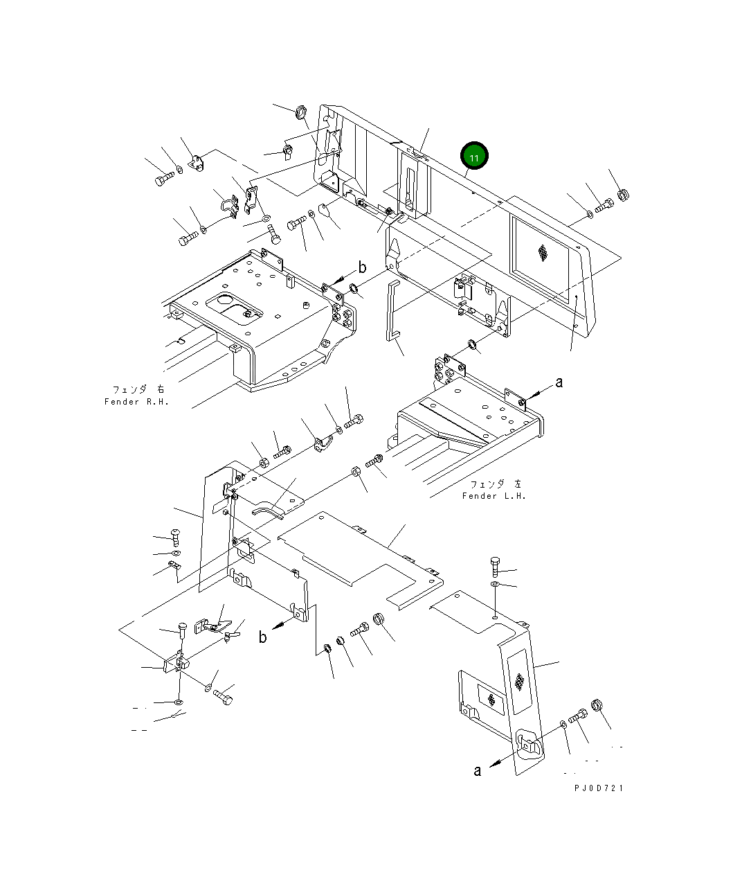 Крышка 11Y-54-14711 Komatsu