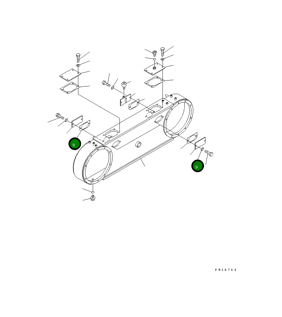 Крышка 234-25-31150 Komatsu