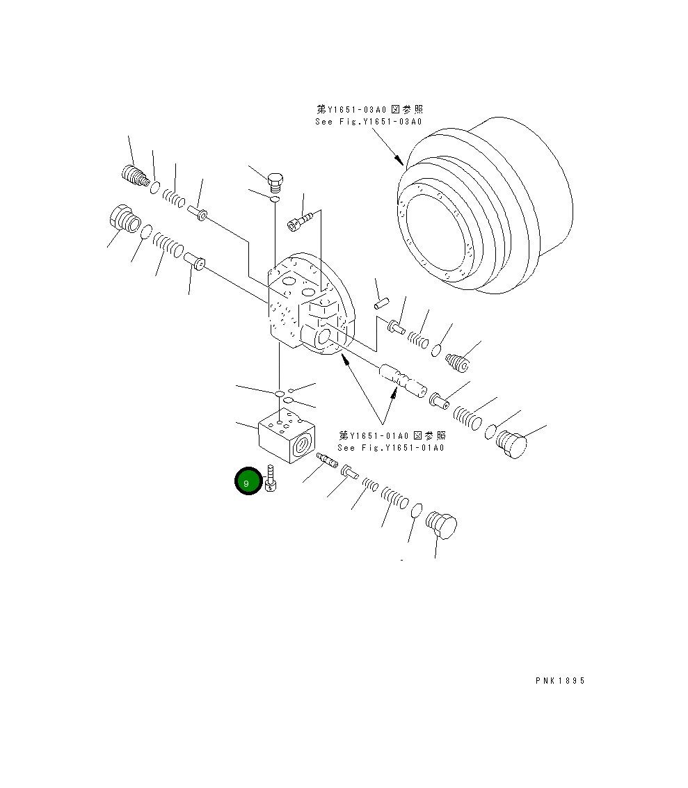Болт 01252-30860 Komatsu
