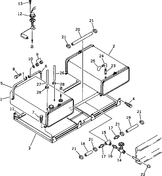 Болт DY00100-08040  Komatsu