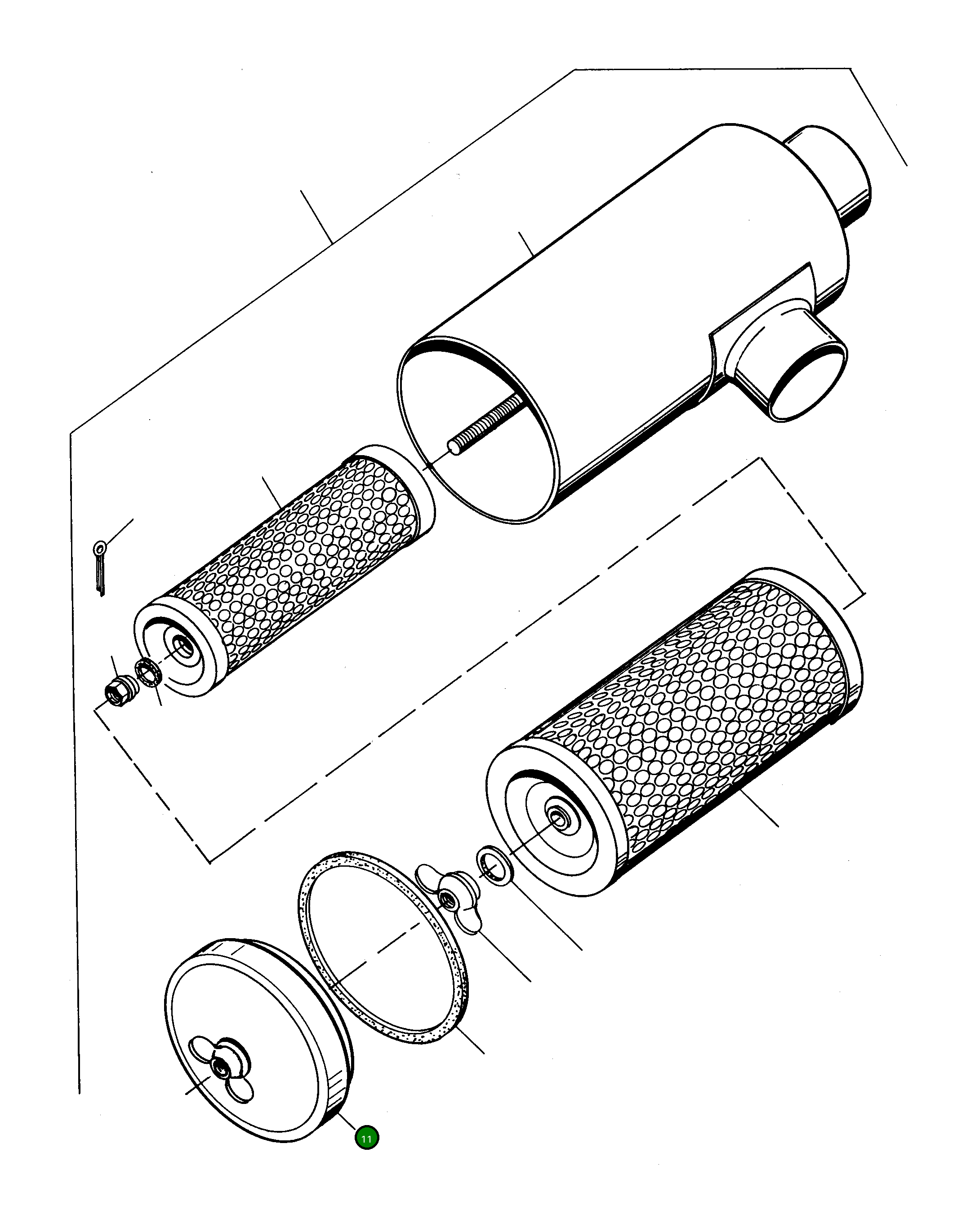 Крышка 3074348M1 Komatsu