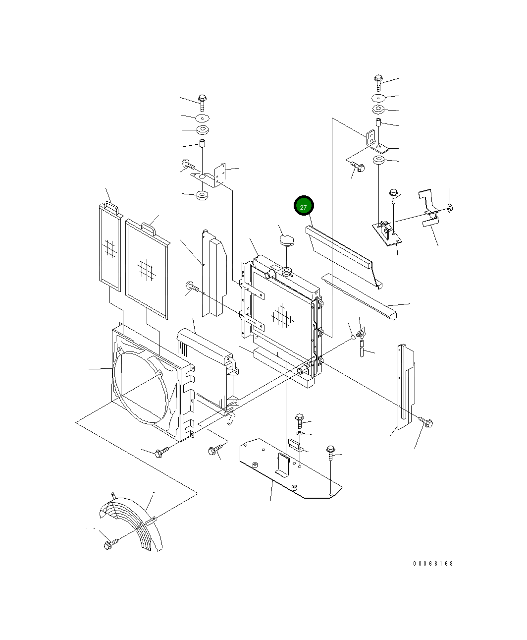 Крышка 361-03-21470 Komatsu