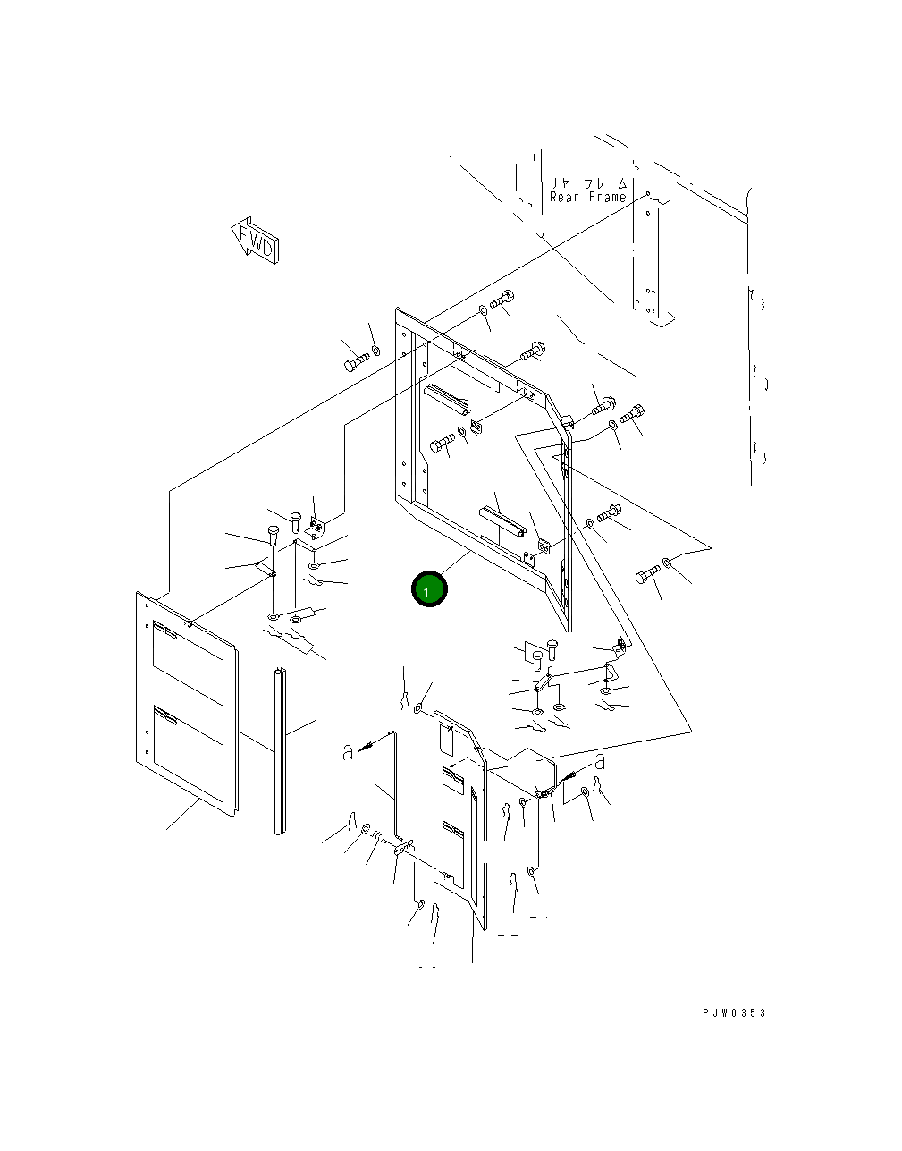 Крышка 427-T86-2591 Komatsu