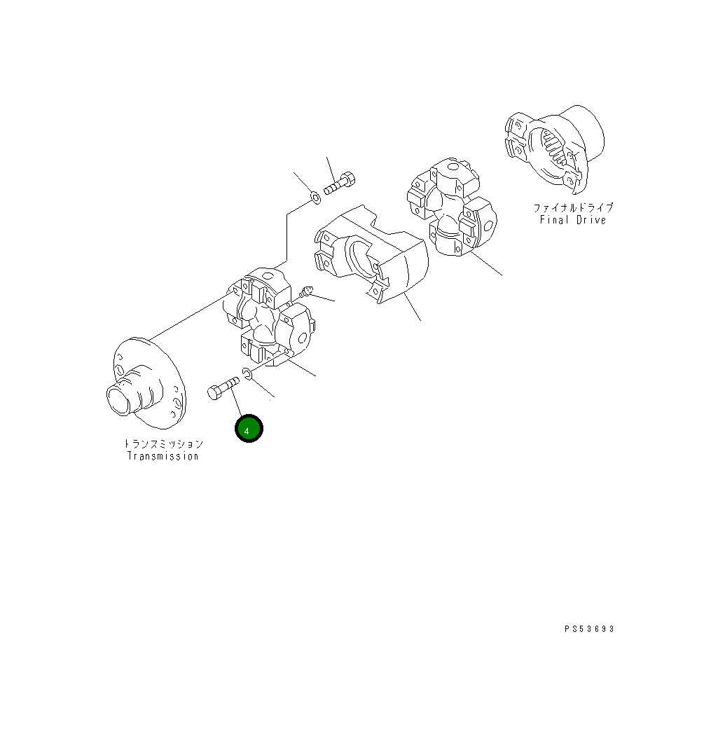 Болт 234-20-31150 Komatsu