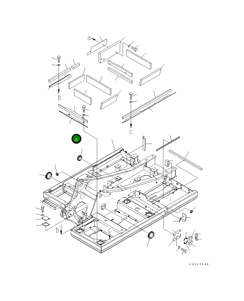 Крышка 20Y-46-42432 Komatsu