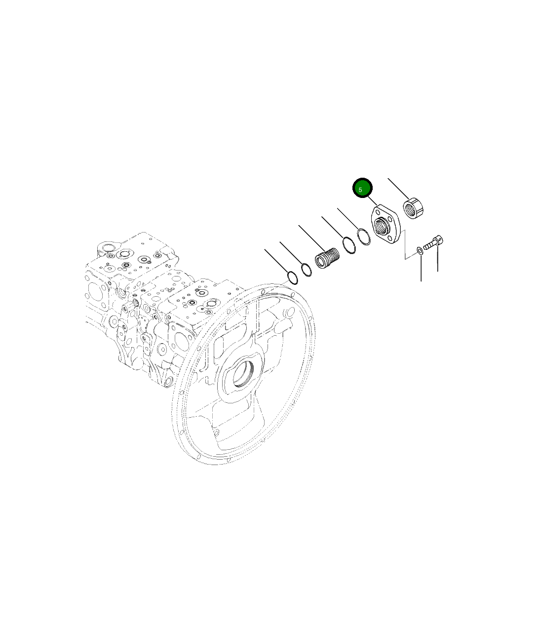 Крышка 708-2G-14390 Komatsu