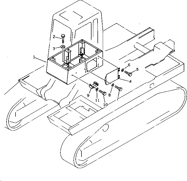 Крышка 209-54-12541  Komatsu