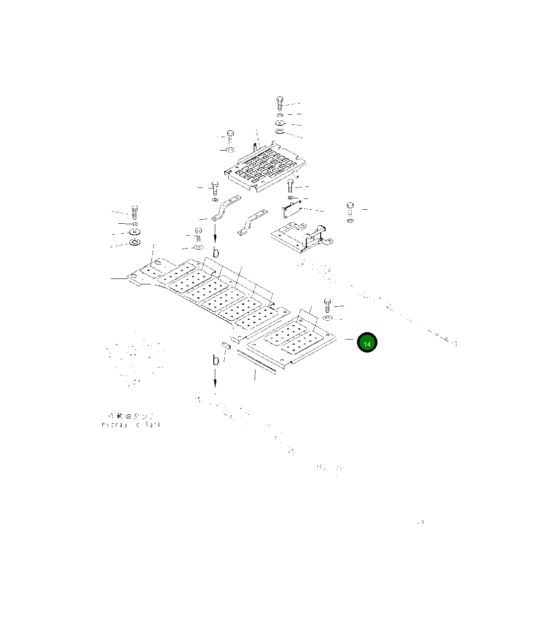 Крышка 2A6-54-13240 Komatsu