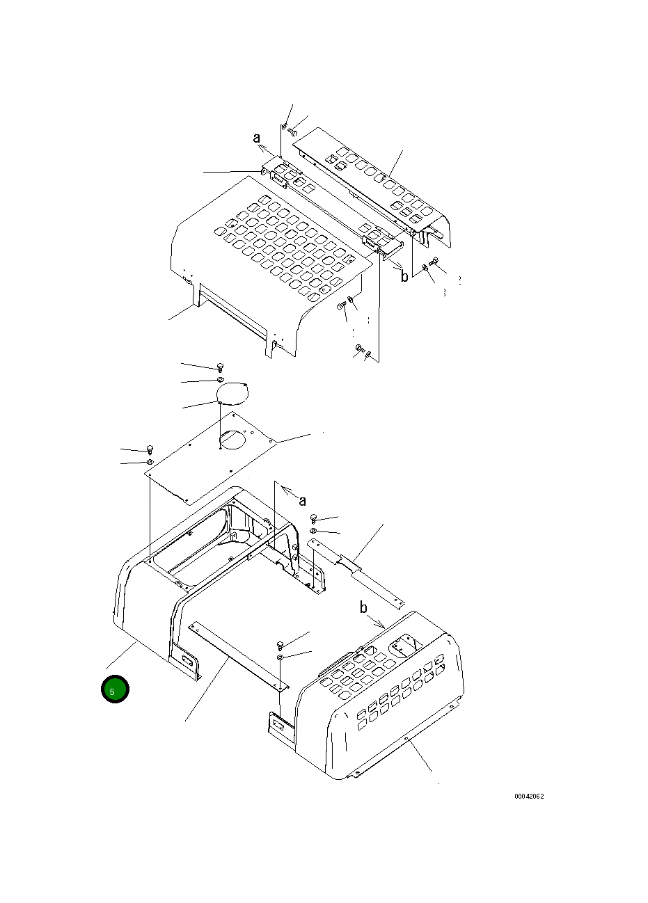 Крышка 208-54-77161  Komatsu