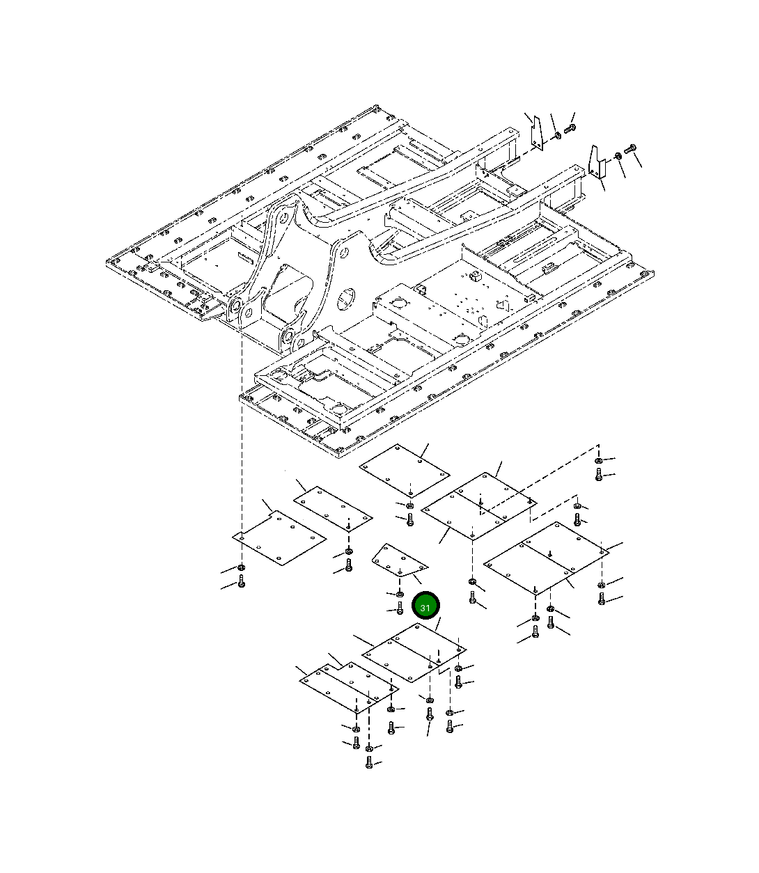 Крышка 206-54-A1450  Komatsu