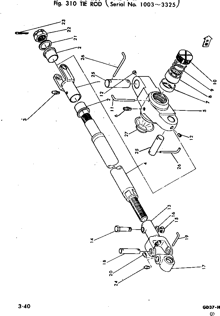 Болт 01000-31260  Komatsu