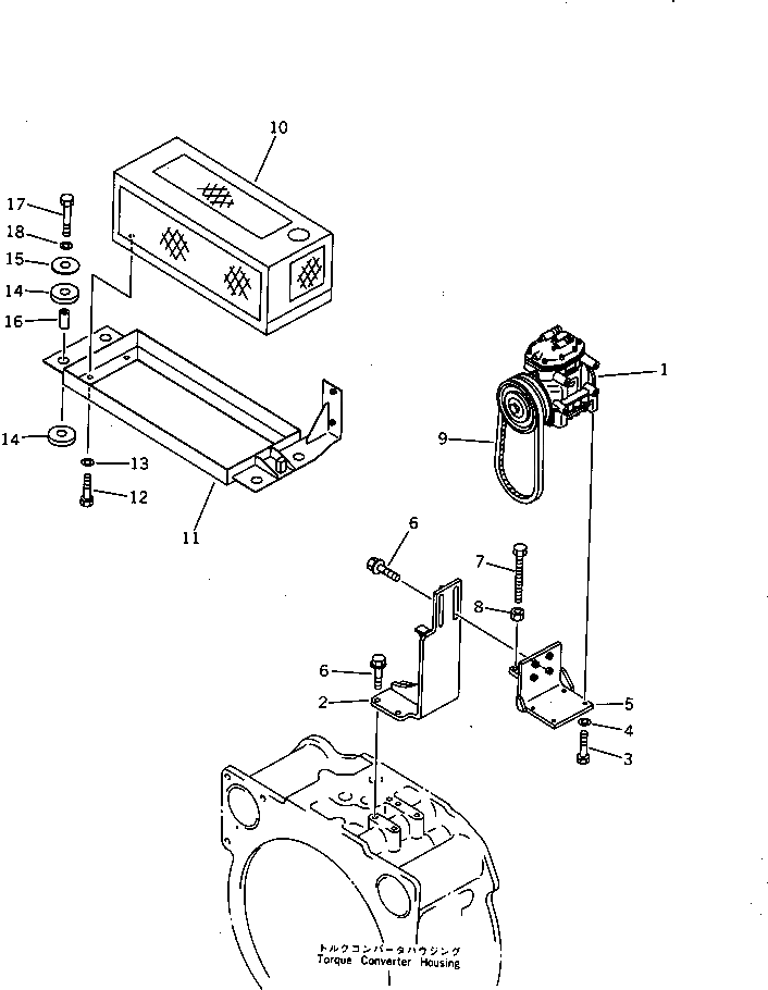 Болт 01016-51280  Komatsu