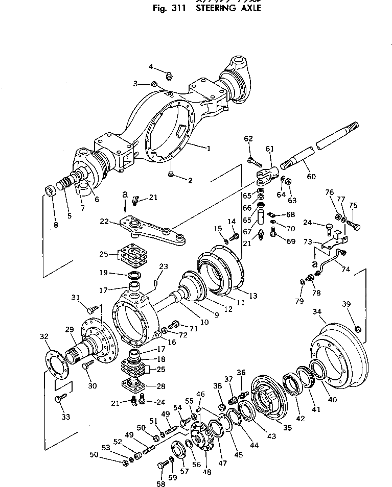 Болт 01054-32050  Komatsu