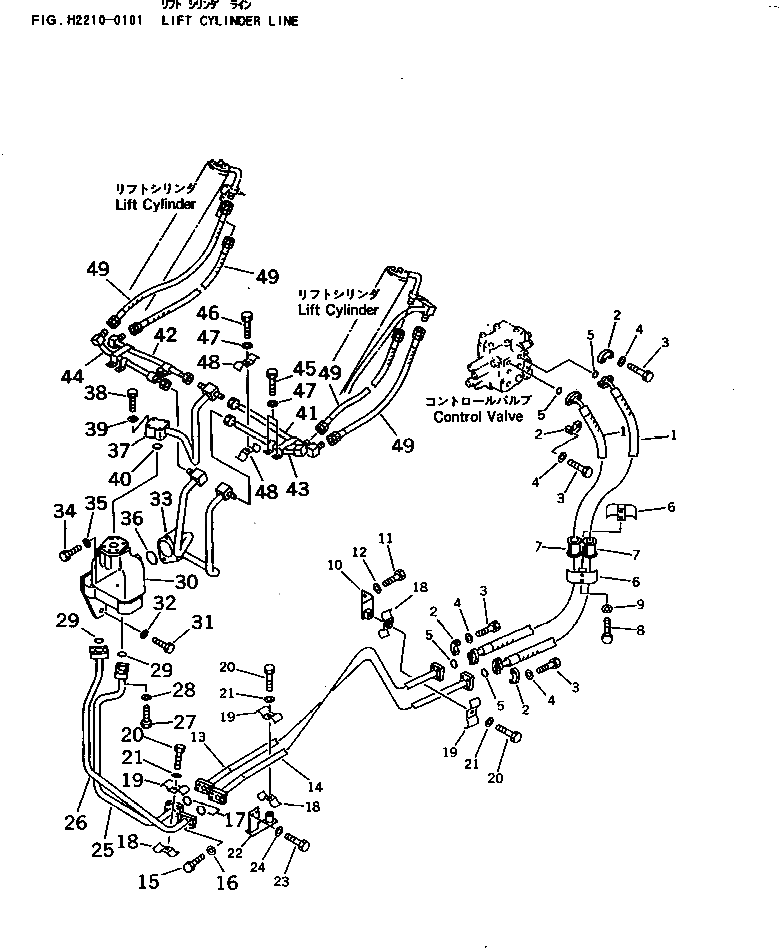 Болт 01011-51210  Komatsu