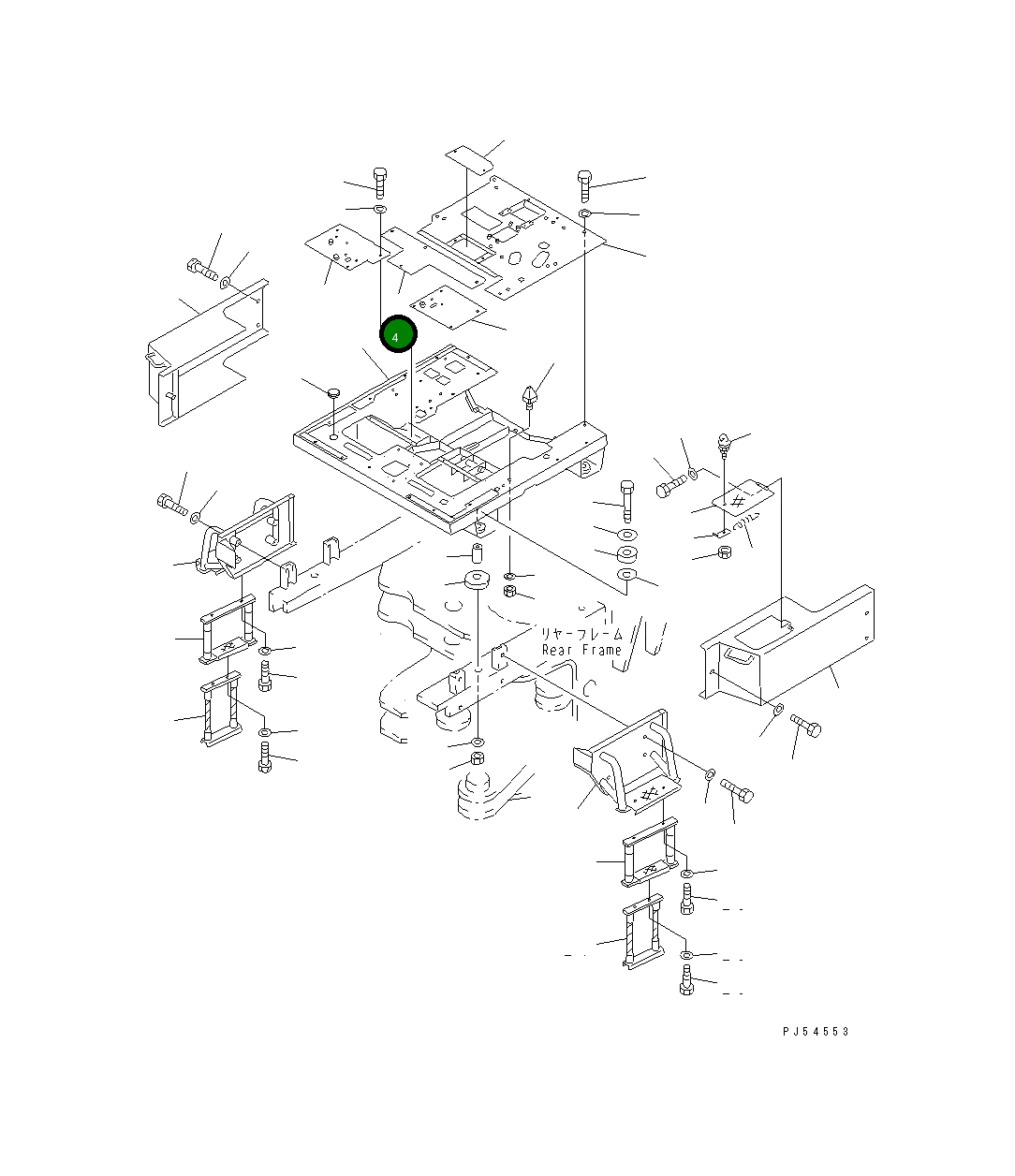 Крышка 235-54-31160 Komatsu