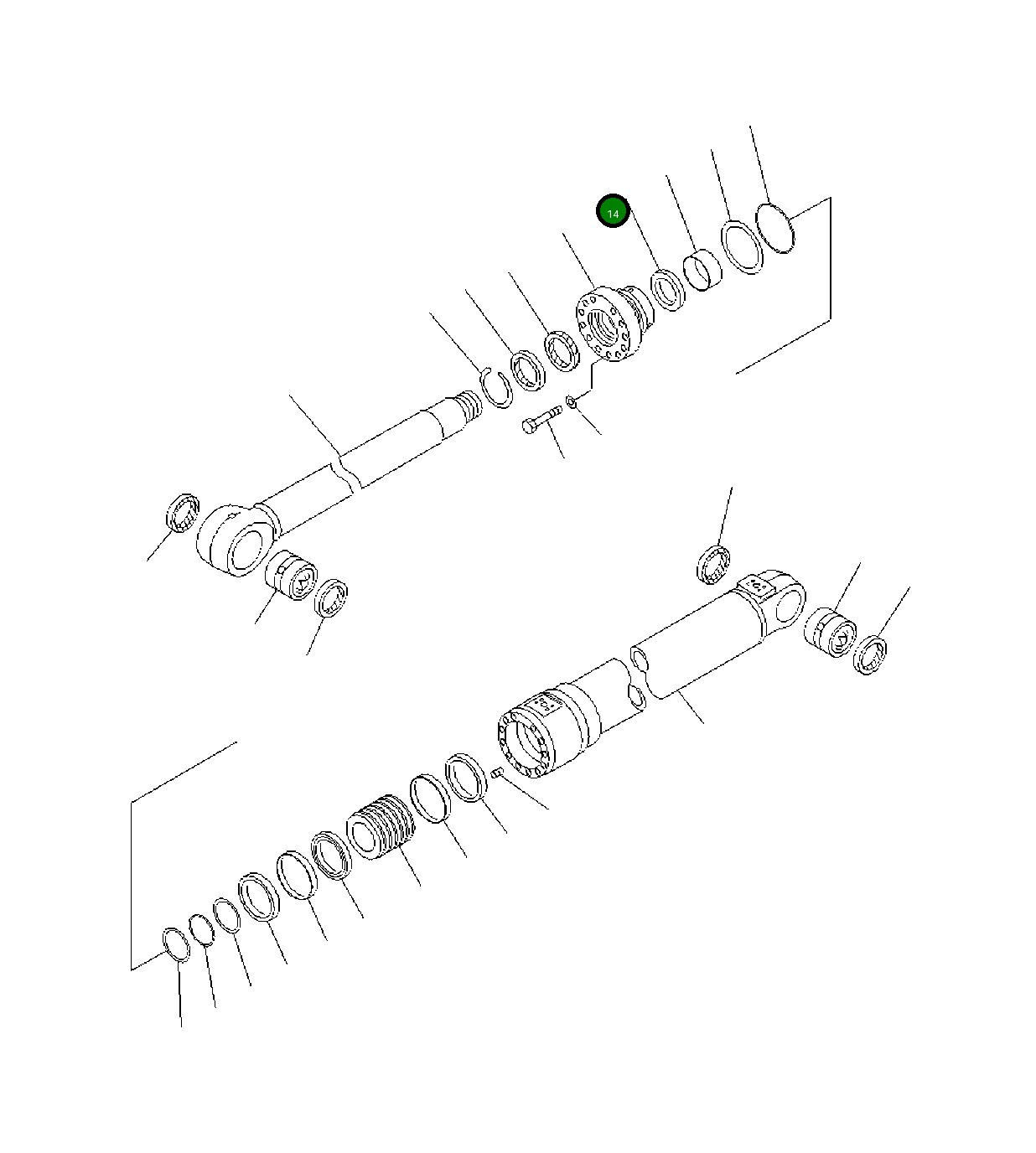 Кольцо 7075114630 Komatsu