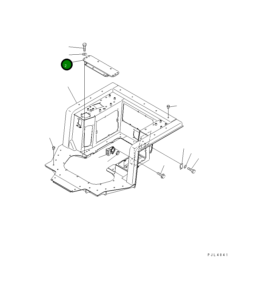 Крышка 195-54-64211 Komatsu