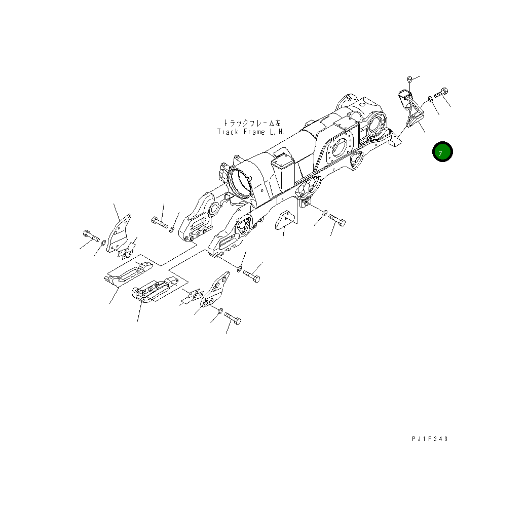 Крышка 195-30-62251 Komatsu