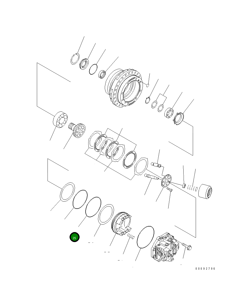 Кольцо уплотнительное (O-Ring) 07000-55270 Komatsu