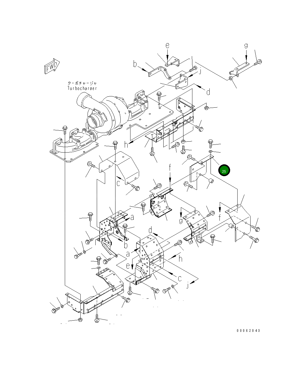 Крышка 6217-11-6350 Komatsu