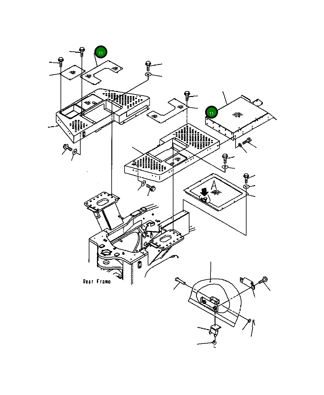 Крышка 428-54-24140 Komatsu