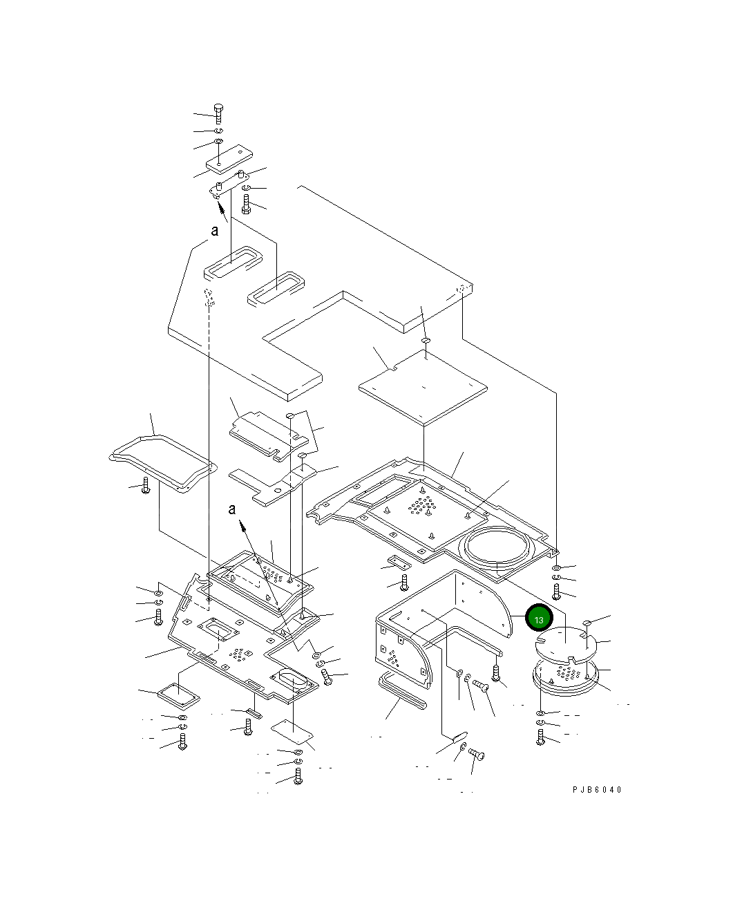 Крышка 176-911-2721 Komatsu
