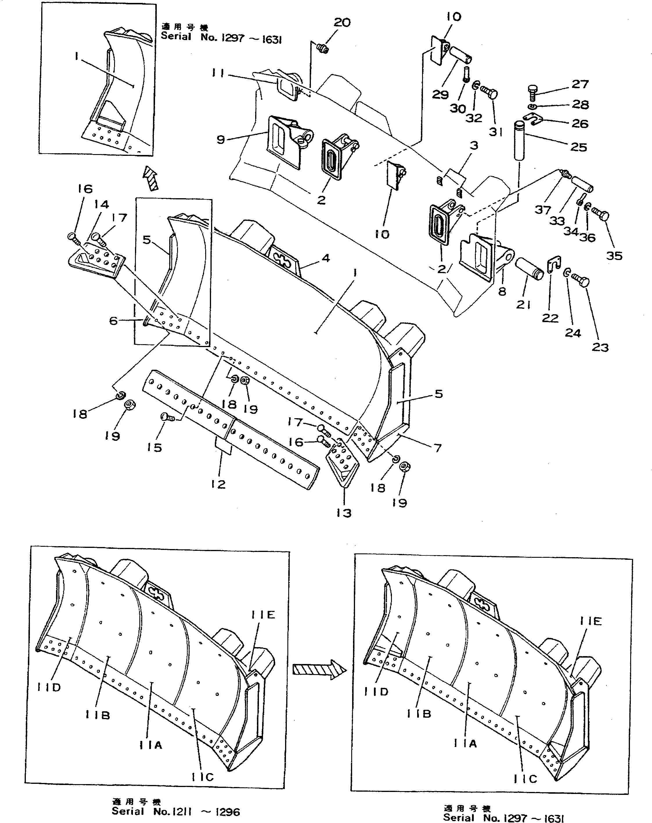 Болт 195-71-11473 Komatsu