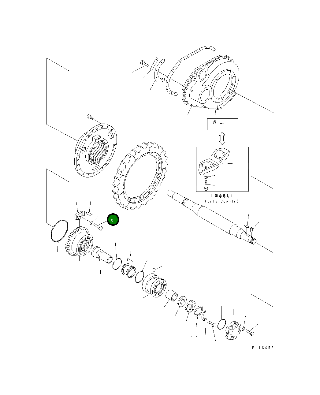 Болт 01252-41635 Komatsu