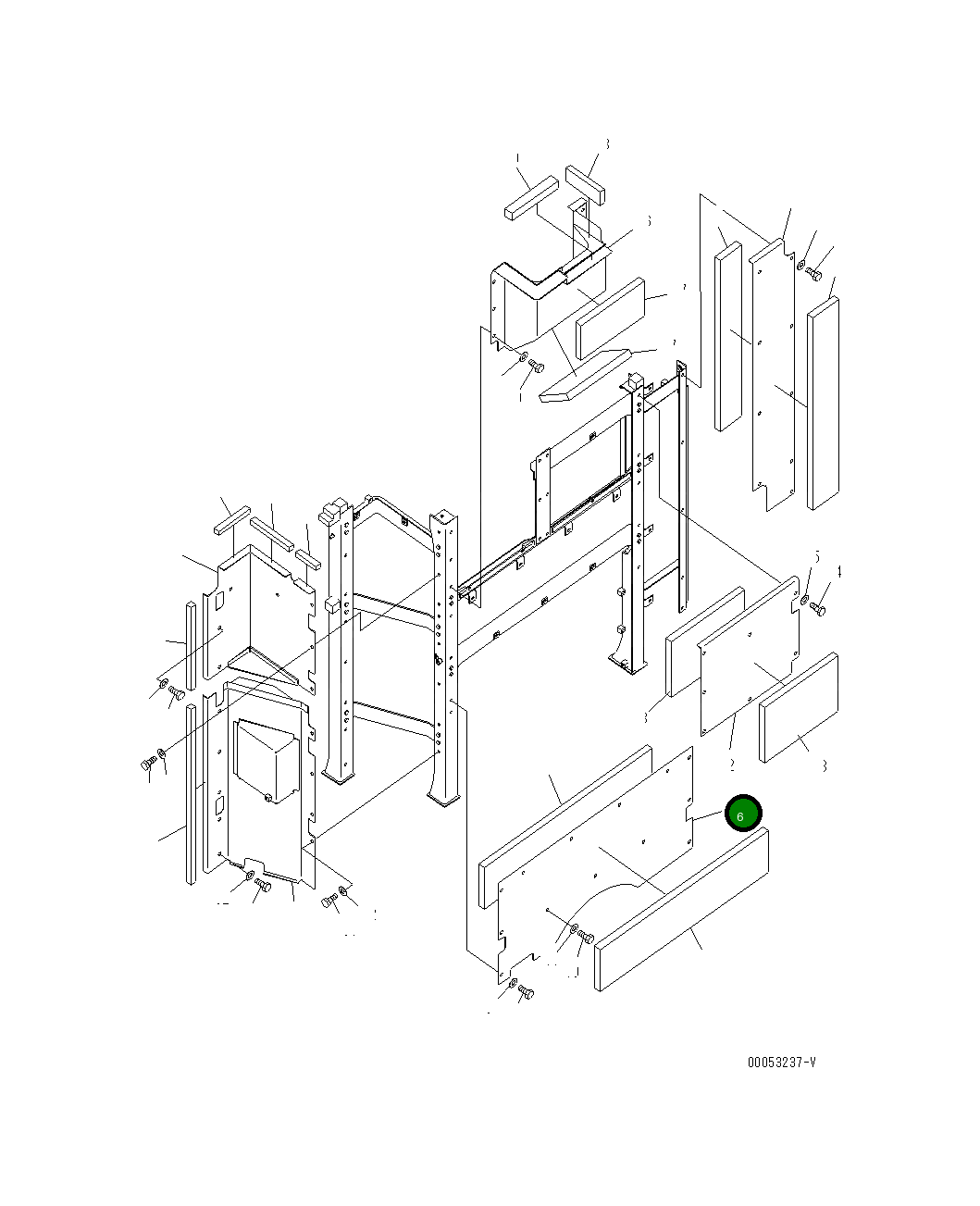 Крышка 21T-54-39510 Komatsu