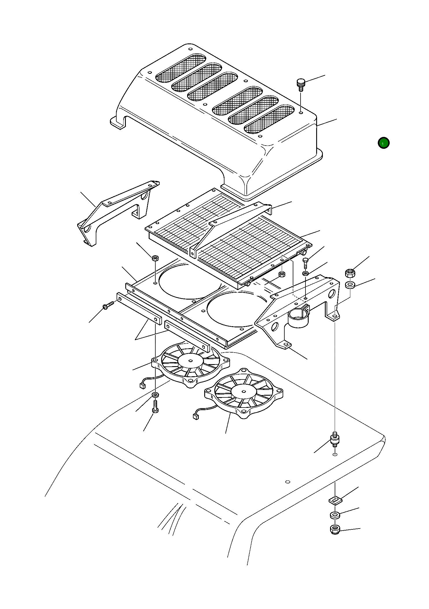 Крышка 22E-979-1181 Komatsu