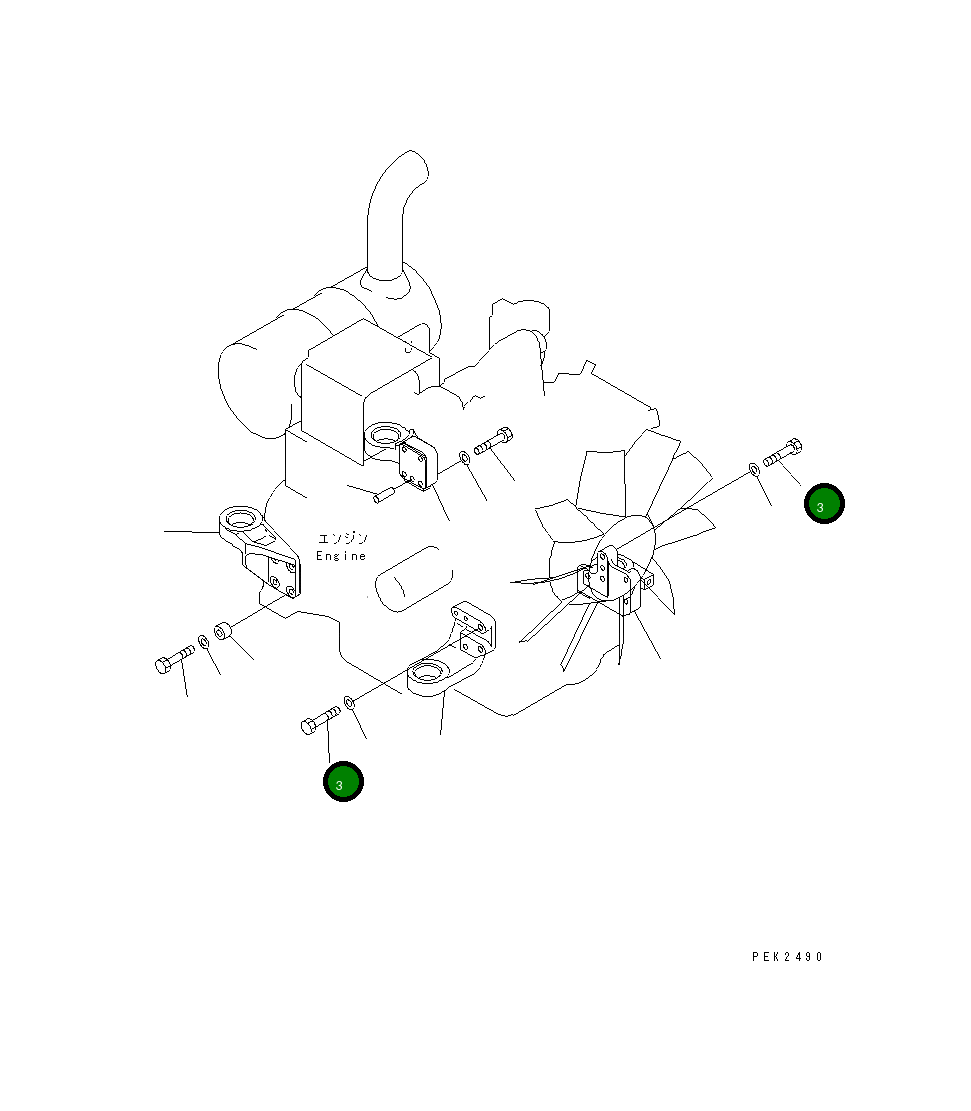 Болт 21W-01-15150 Komatsu