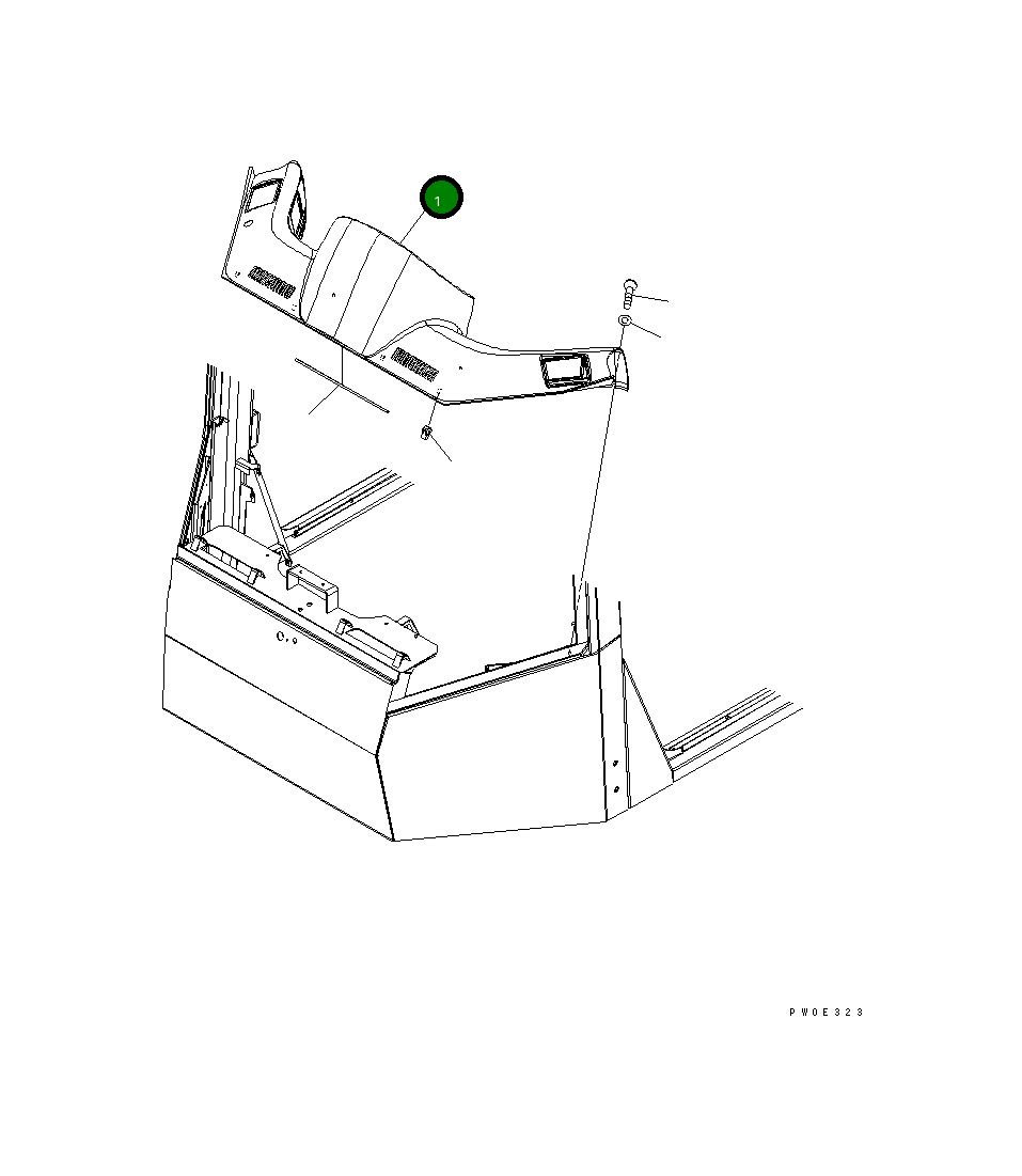 Крышка 421-07-31730 Komatsu