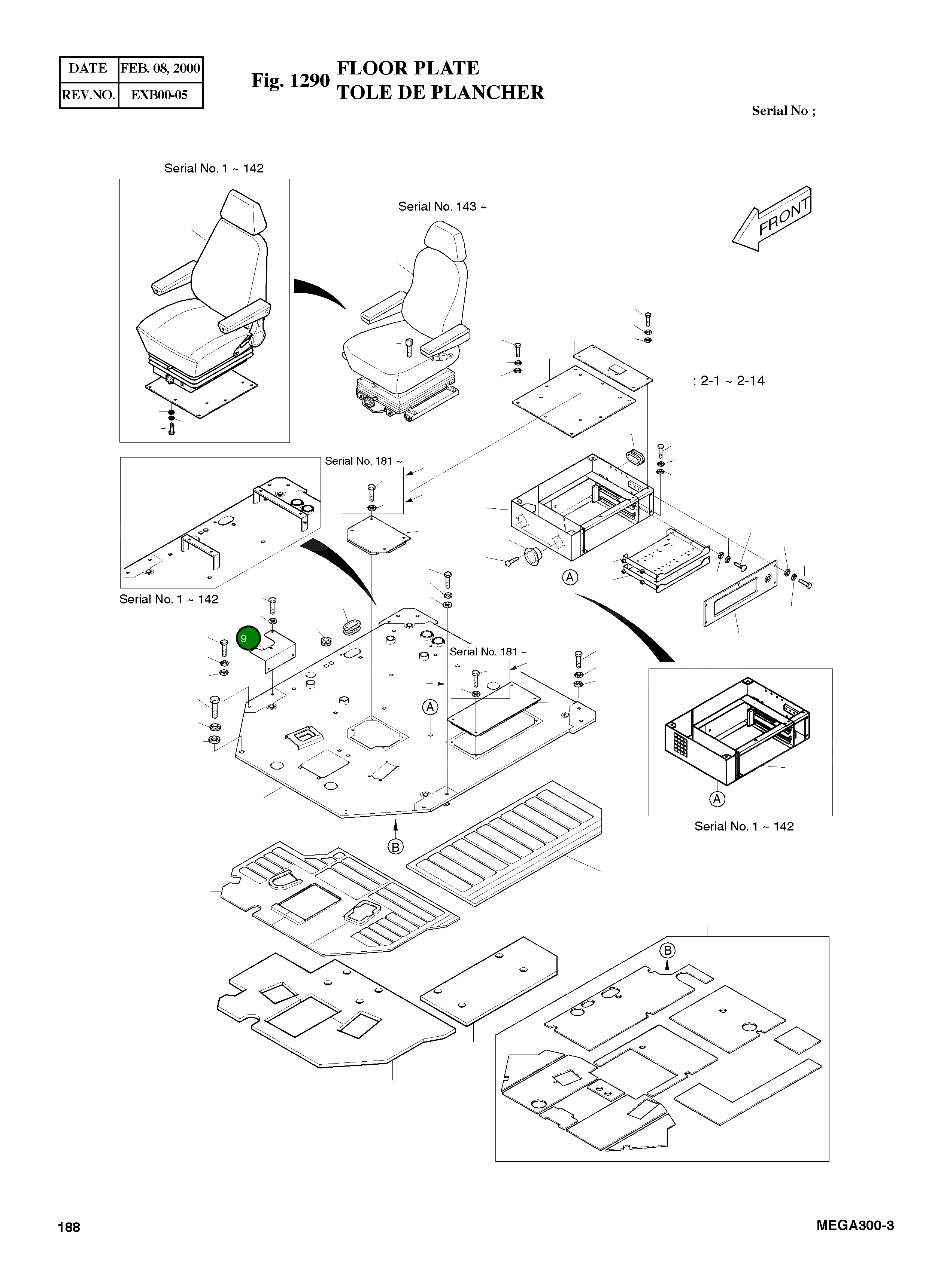 Крышка 4621-2907A  Komatsu