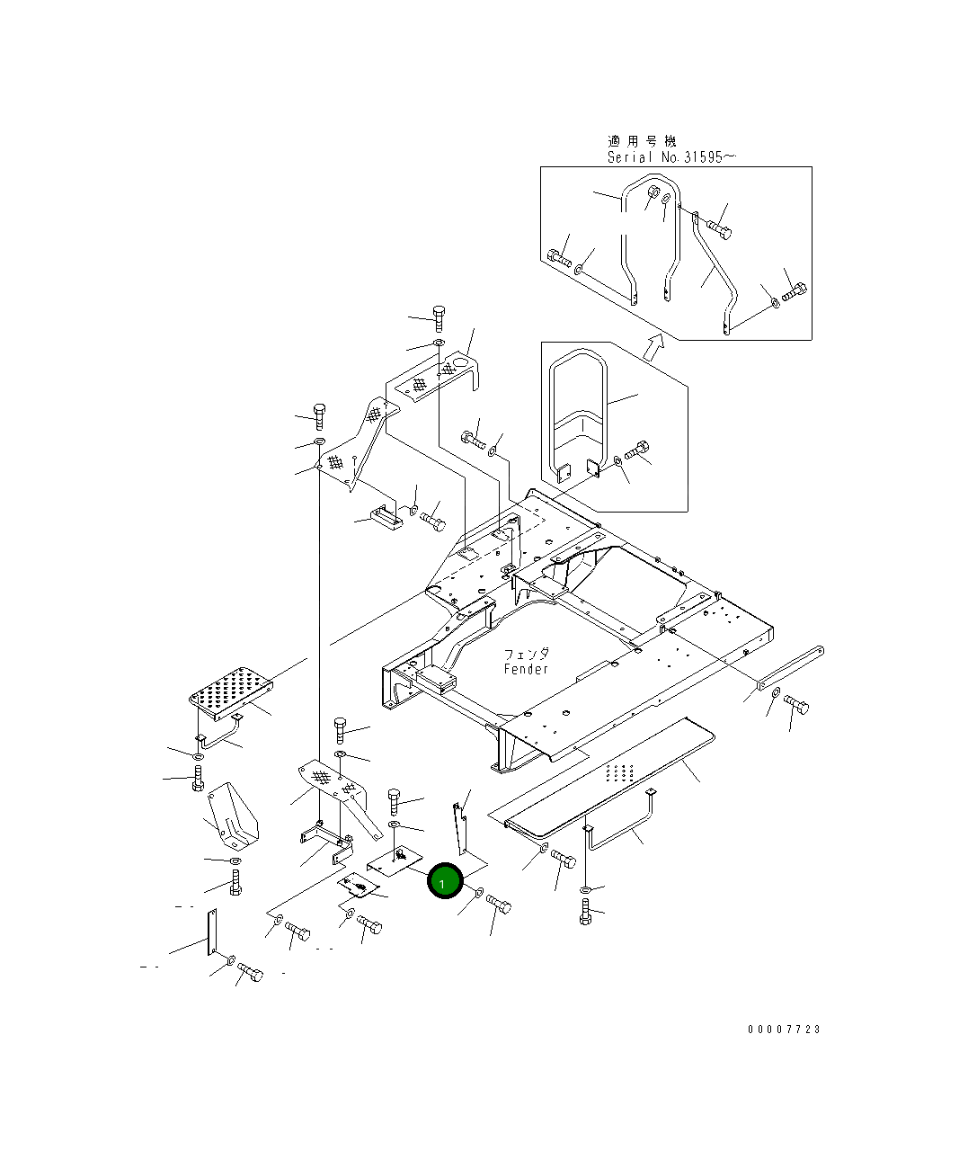 Крышка 176-54-55730 Komatsu