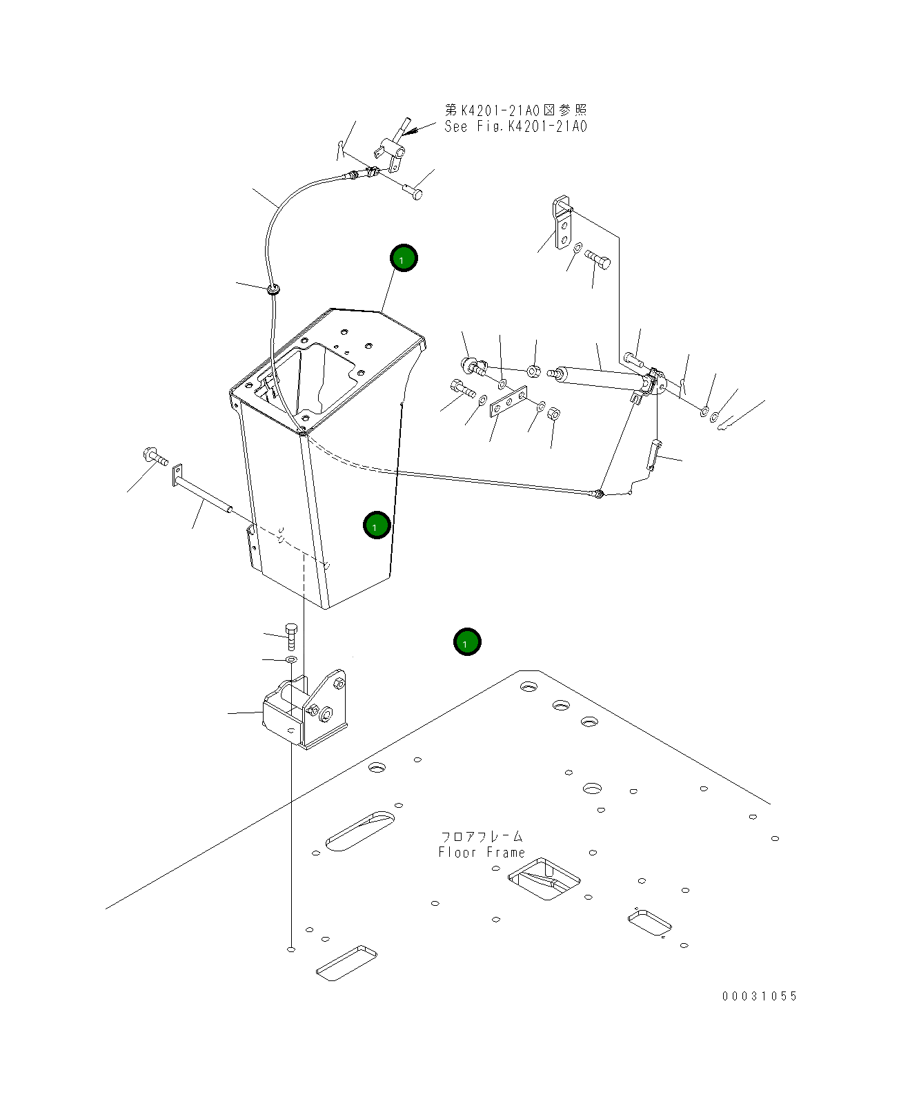 Крышка 423-43-31551 Komatsu