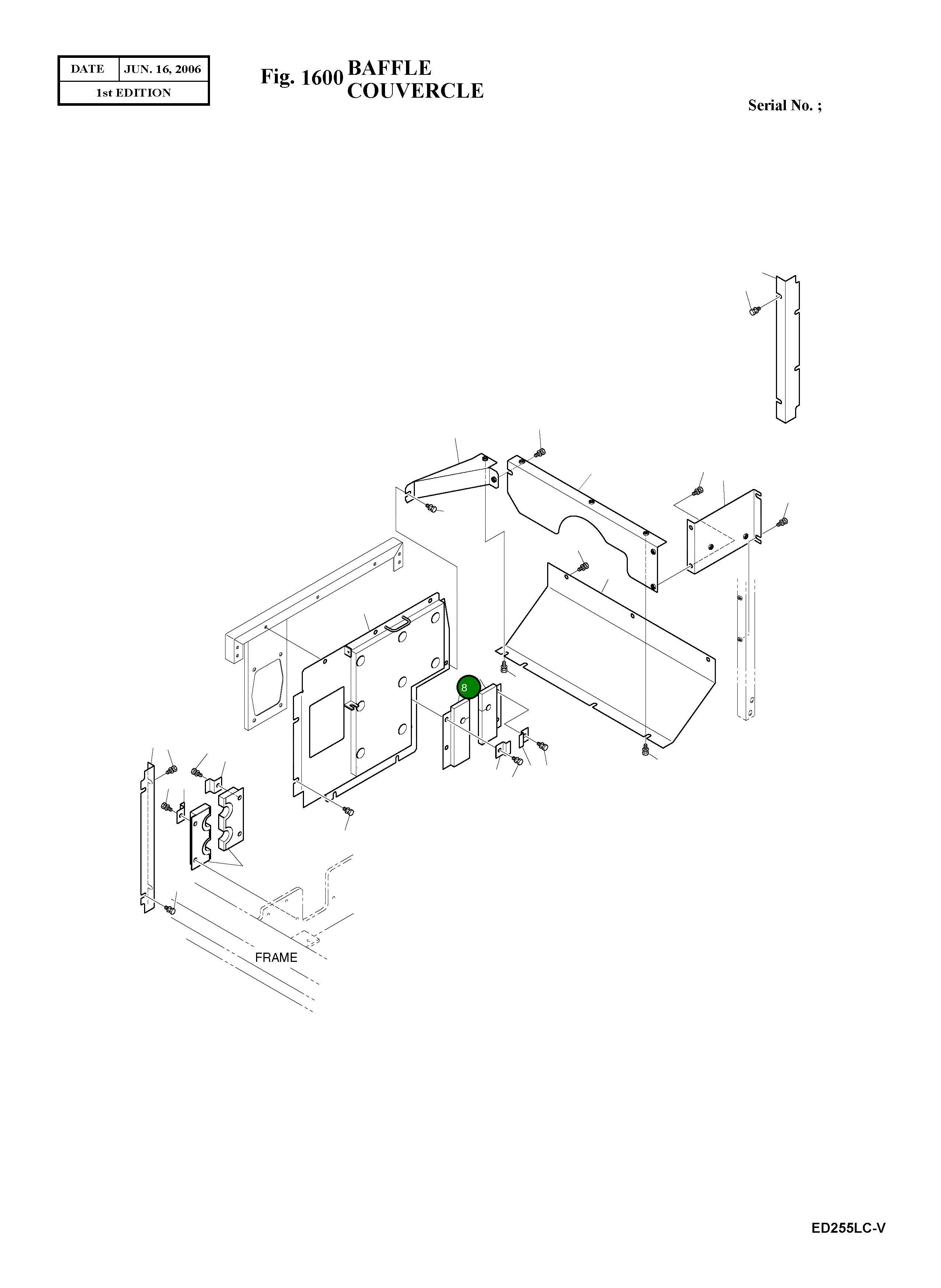 Крышка 621-02085A Komatsu