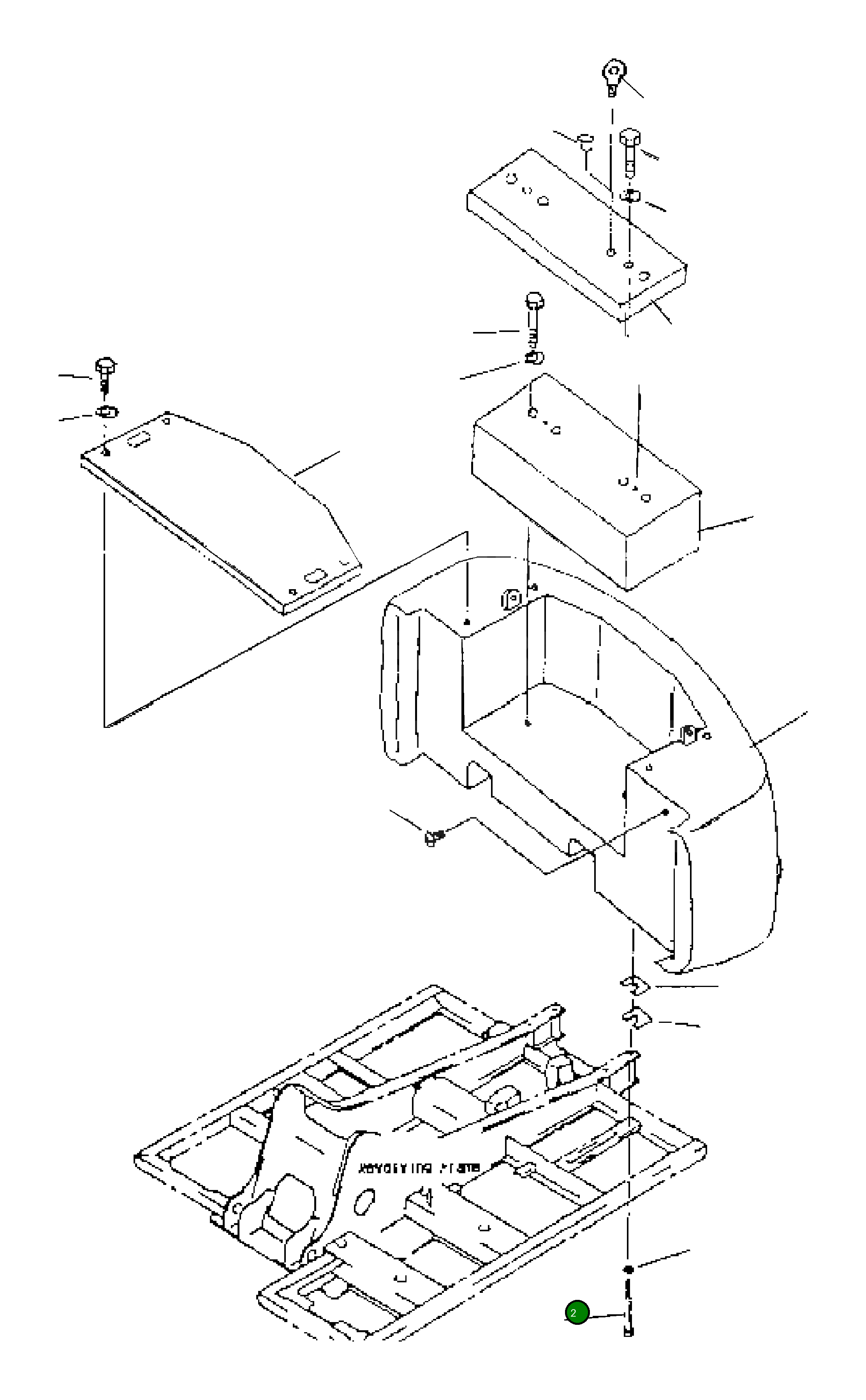 Болт 208-46-K1640 Komatsu