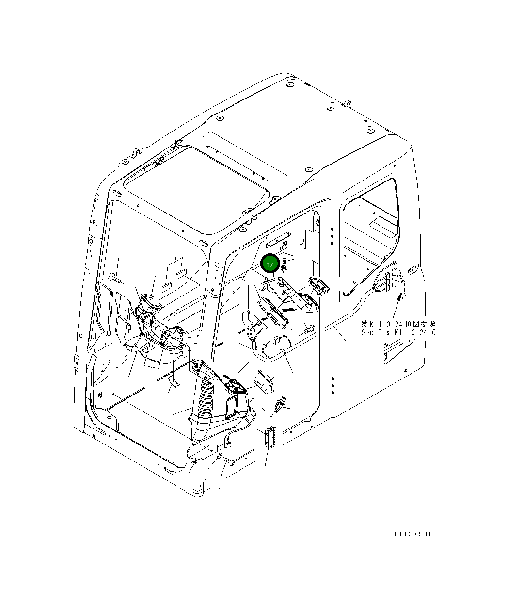 Крышка 207-54-13720 Komatsu
