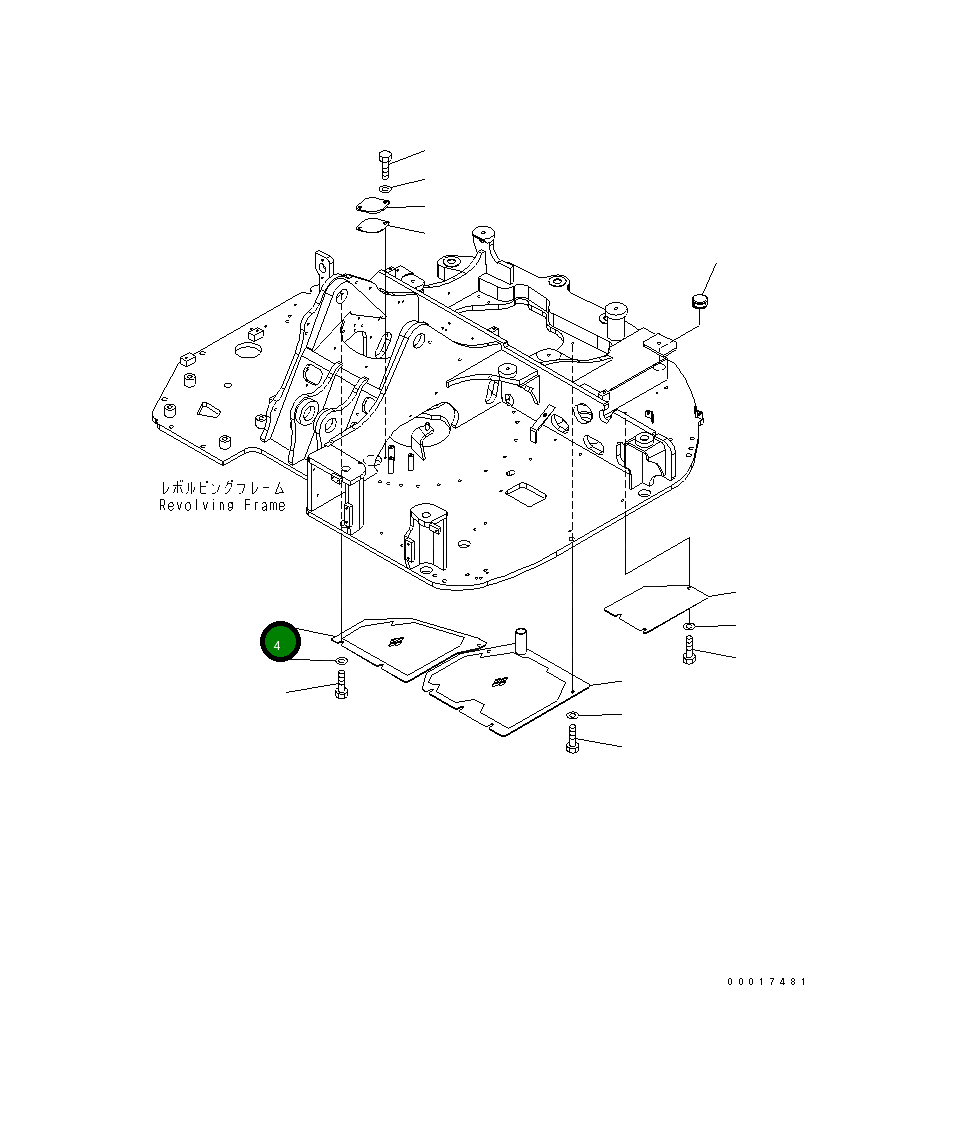 Крышка 21W-46-41850 Komatsu