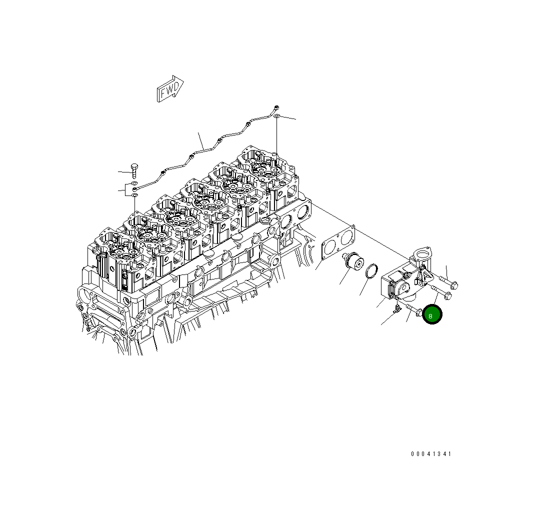 Болт 01437-01095 Komatsu