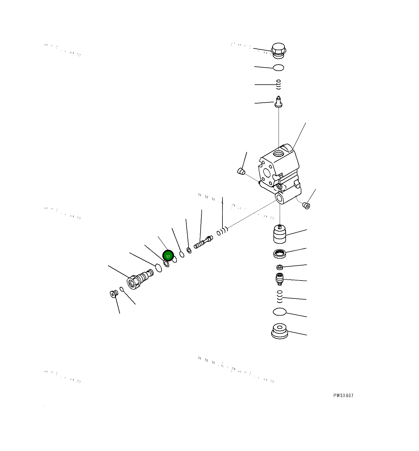 Кольцо уплотнительное (O-Ring) 0700011010 Komatsu