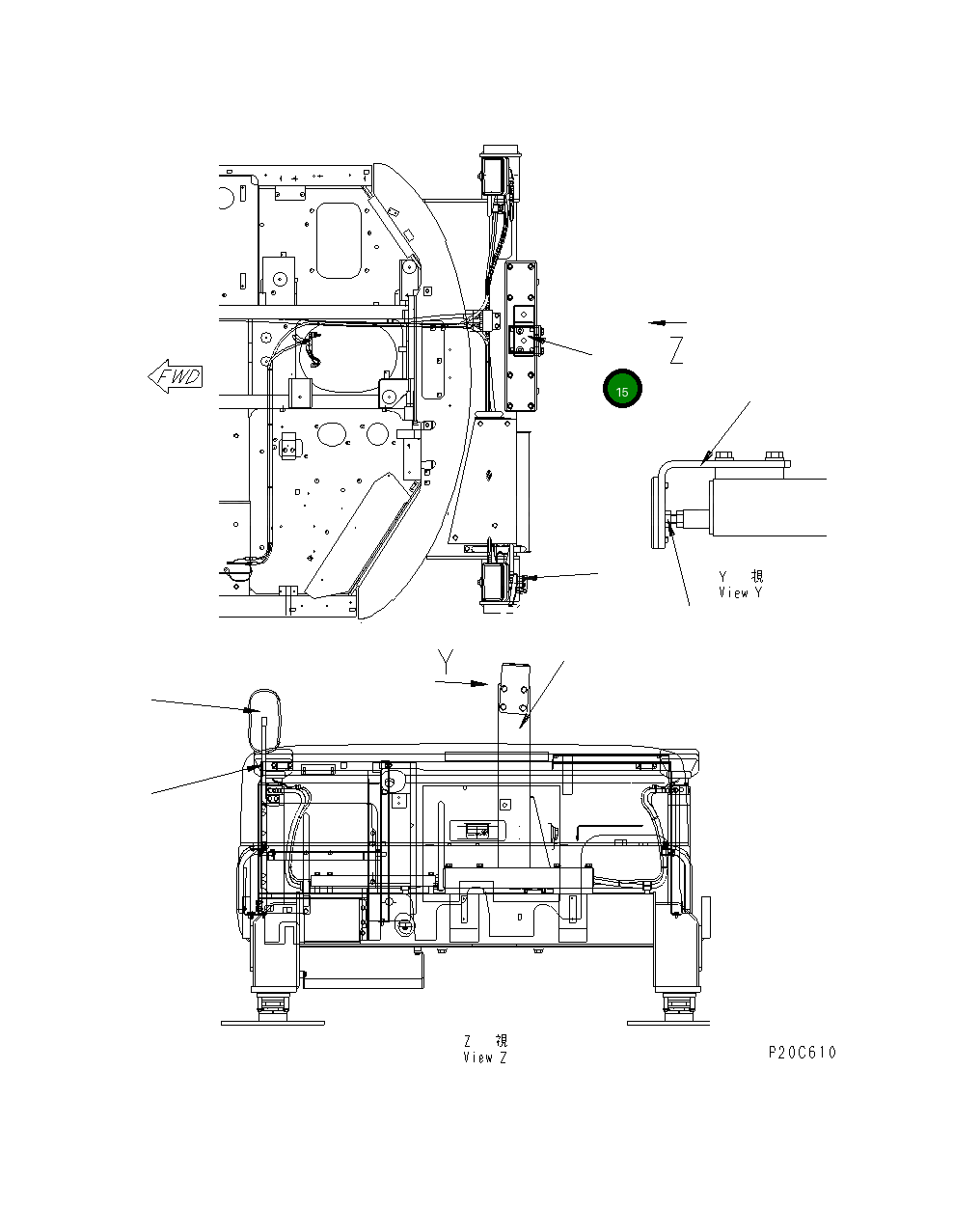 Болт K21J704260 Komatsu