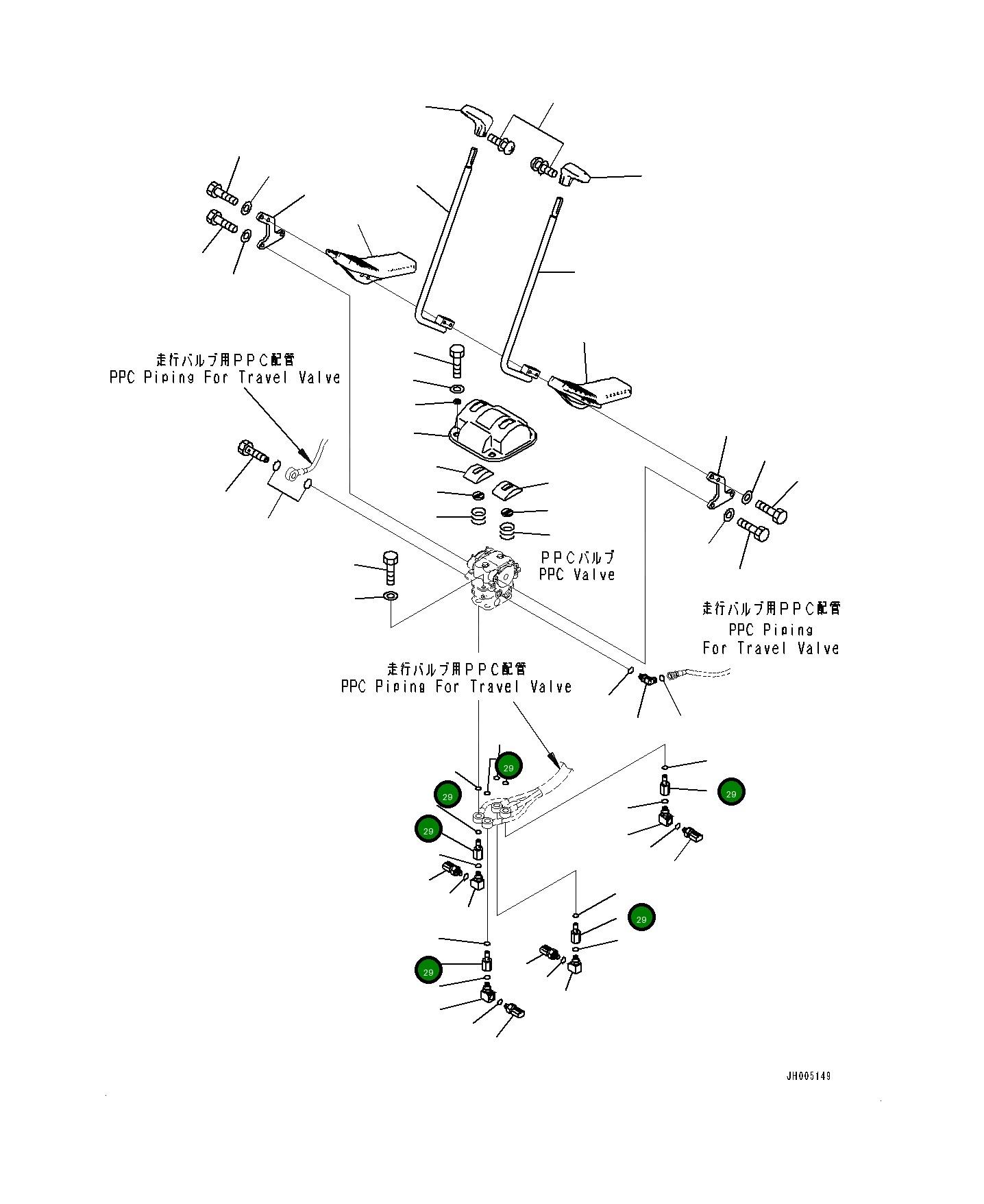 Кольцо уплотнительное (O-Ring) 0700012015 Komatsu