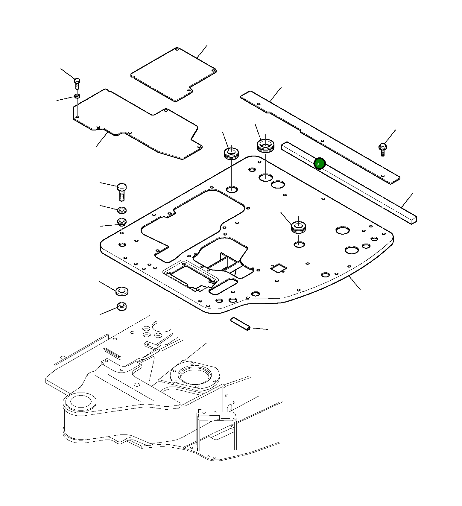 Крышка 3F4542606 Komatsu