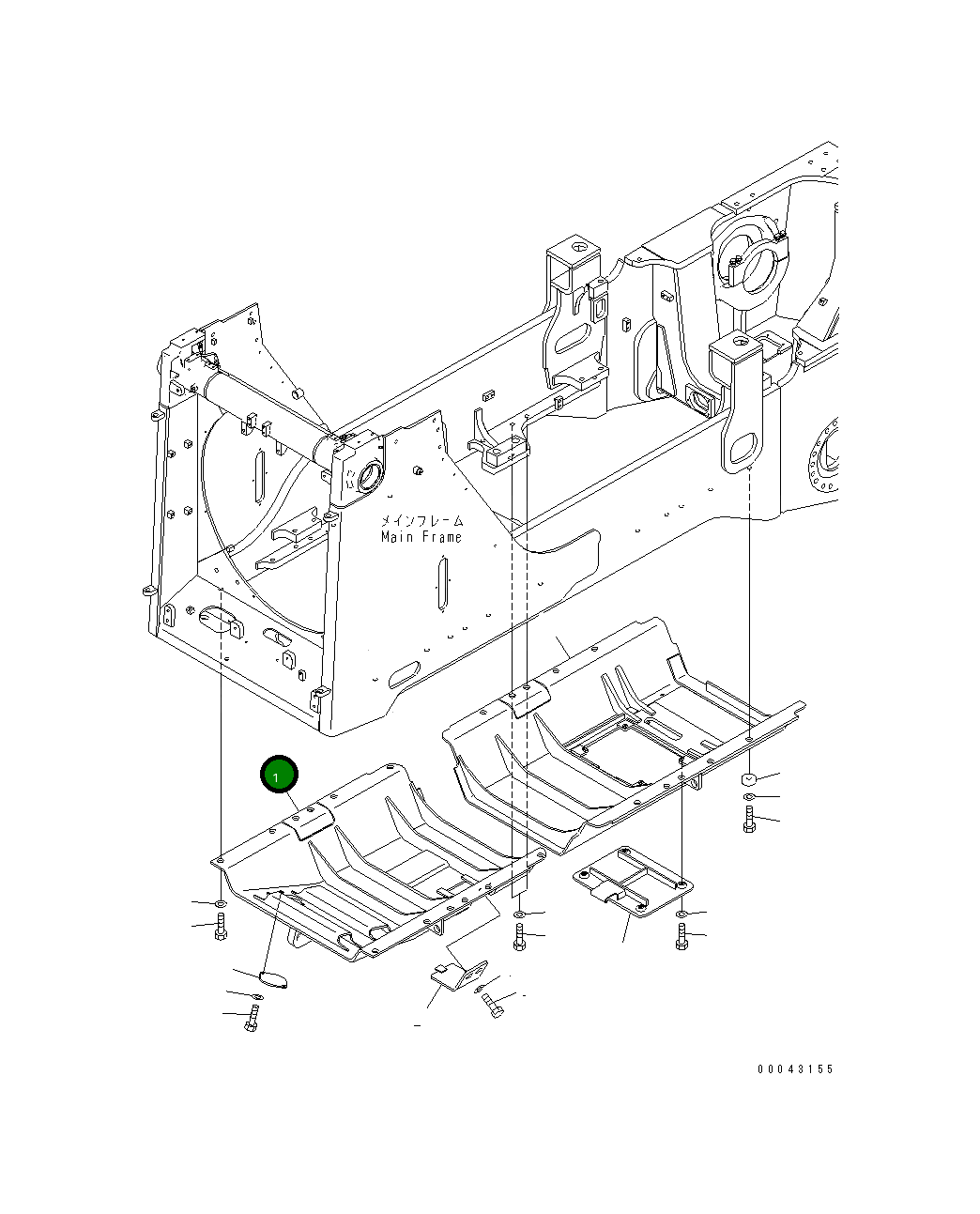 Крышка 17A-54-48623 Komatsu