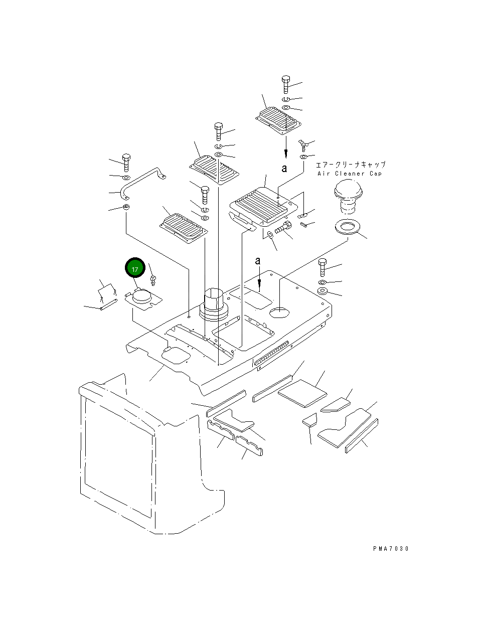 Крышка 134-A62-1920 Komatsu