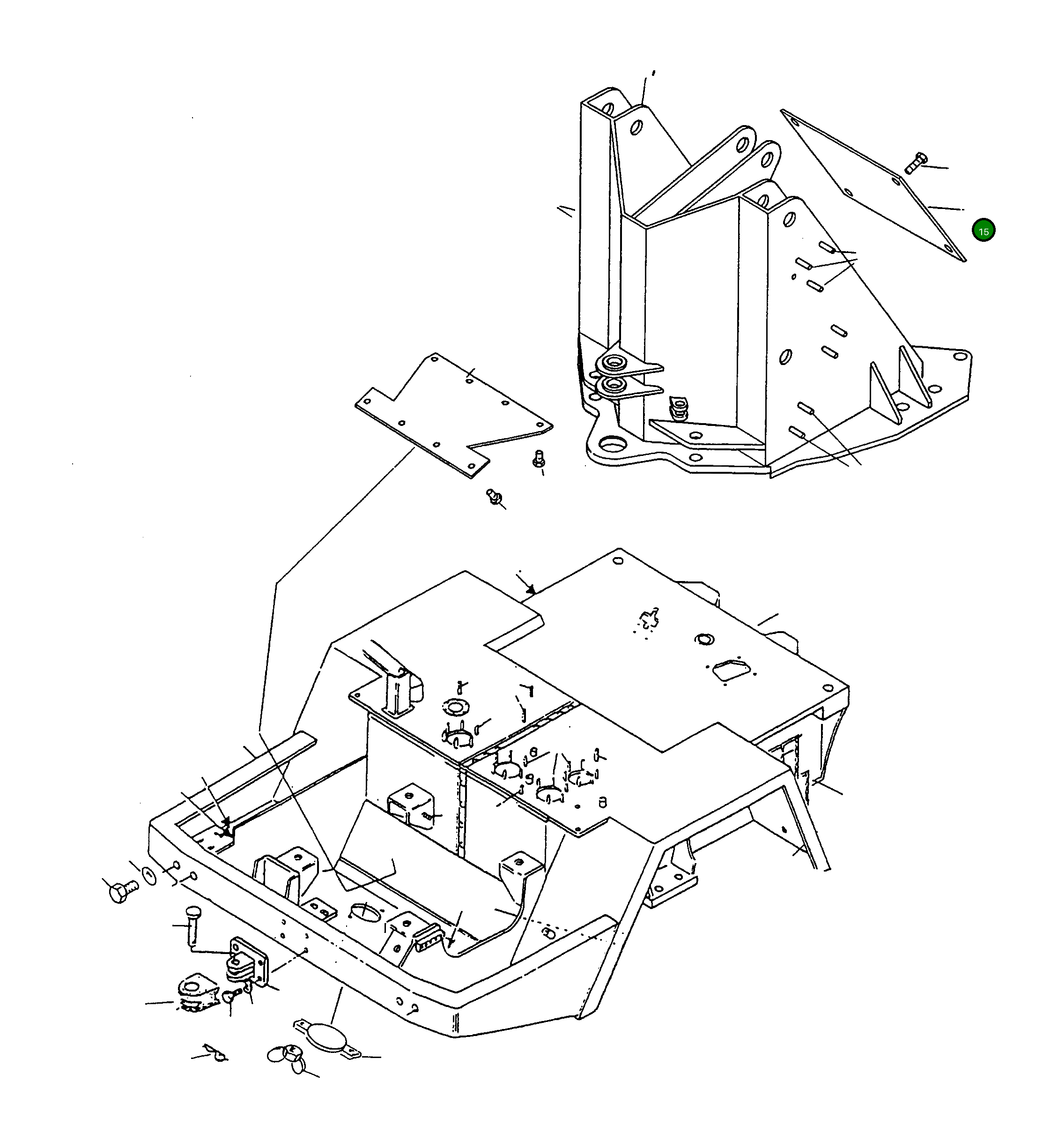 Крышка 4229321M91 Komatsu