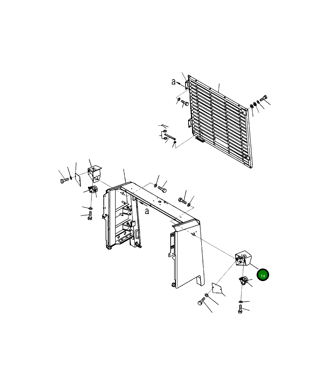 Крышка 425-54-46740 Komatsu