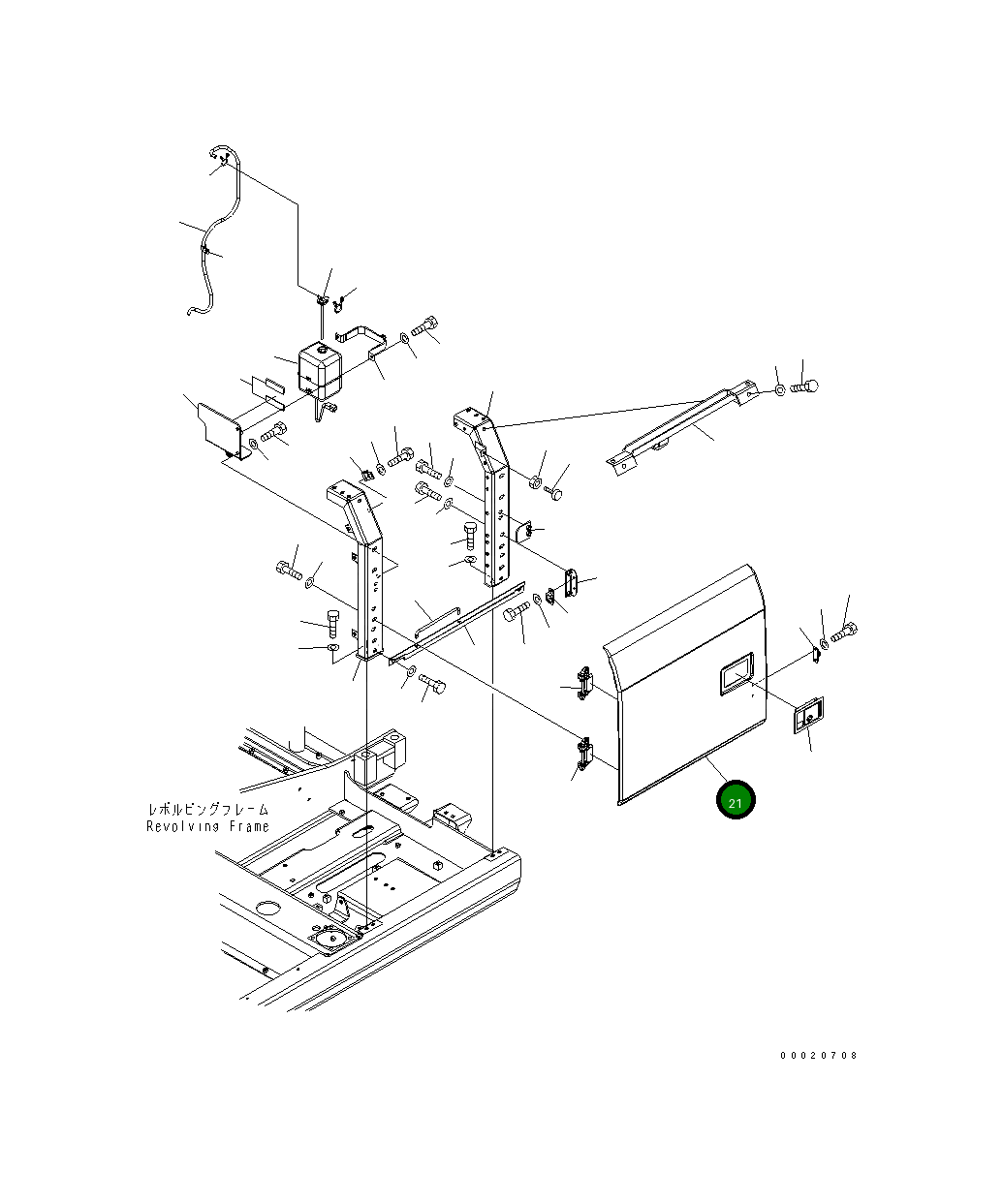 Крышка 203-54-73211 Komatsu